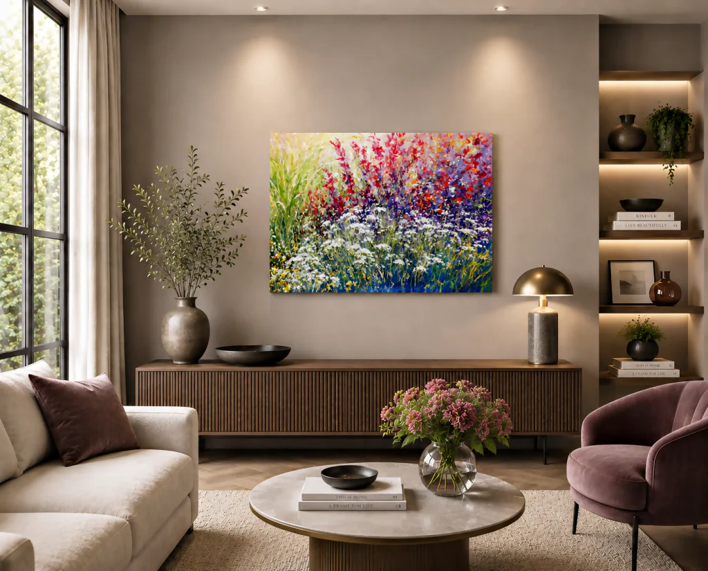 Original painting 'Garden Impressions' by Mariusz Kaldowski - Image 4
