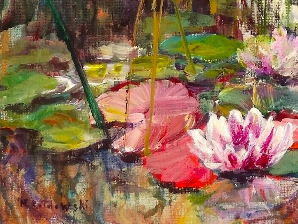 Original painting 'Hidden Lilies' by Mariusz Kaldowski - Image 9