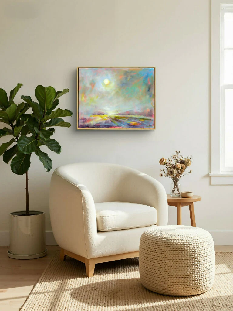 Original painting 'Where Light Finds You' by Kasia Kaldowski - Image 3