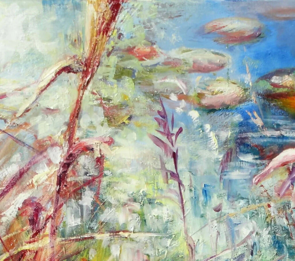 Original painting 'Wild Pond' by Kasia Kaldowski - Image 2