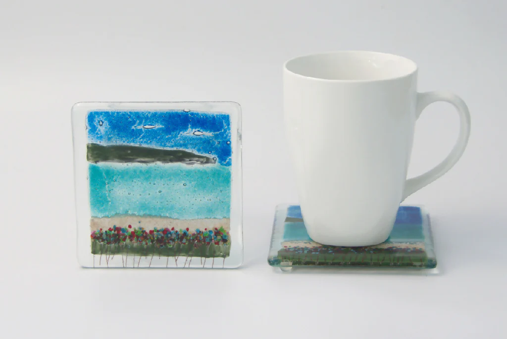 Orkney Fused Glass Coaster - Image 2