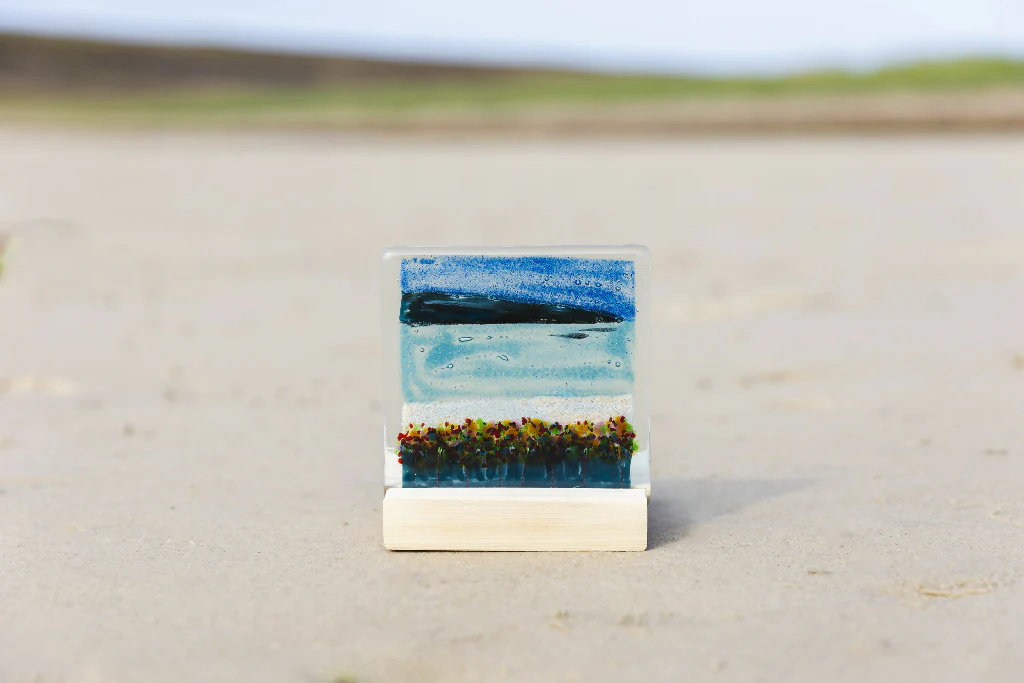 Orkney Fused Glass Tea Light Holder - Image 2