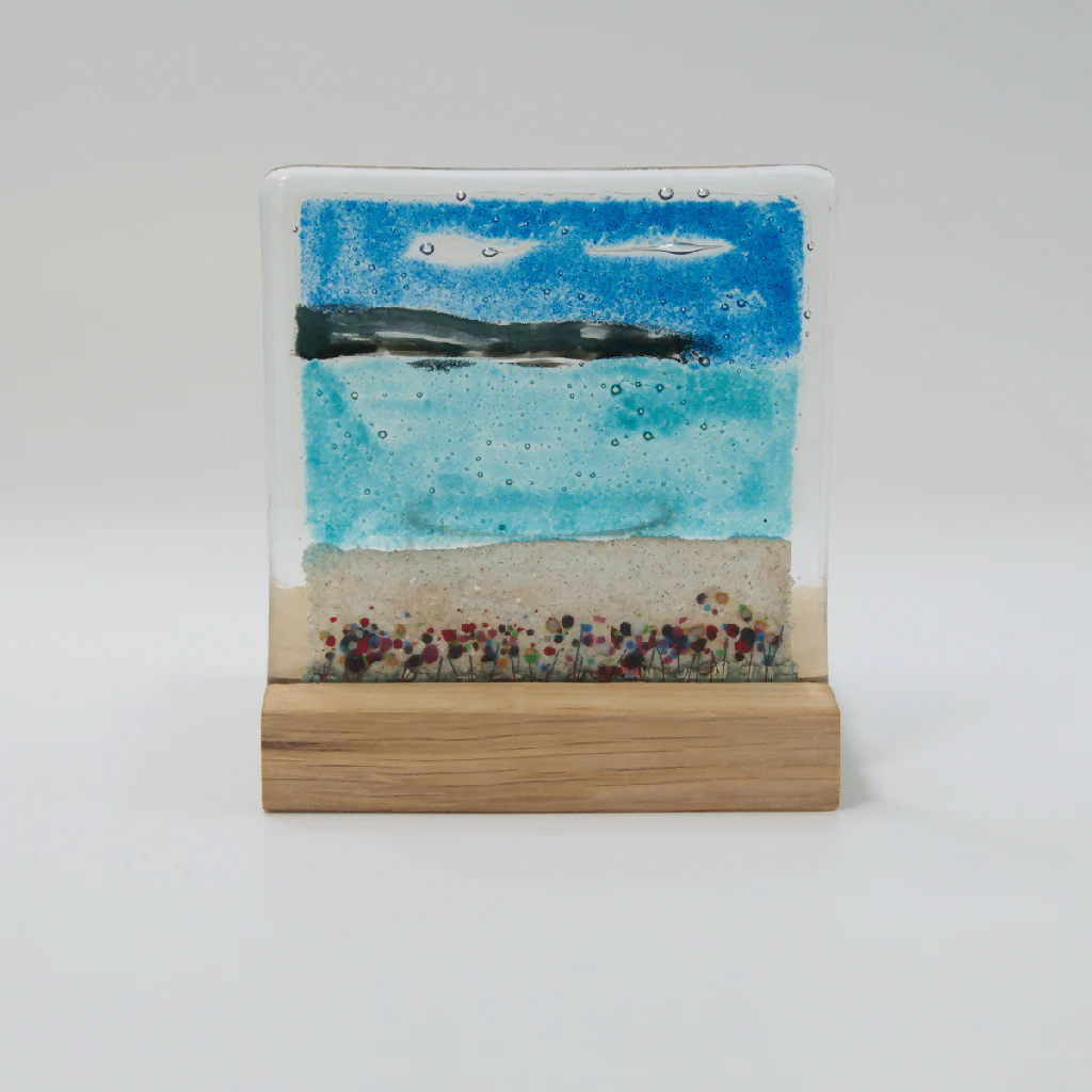 Orkney Fused Glass Tea Light Holder - Image 3