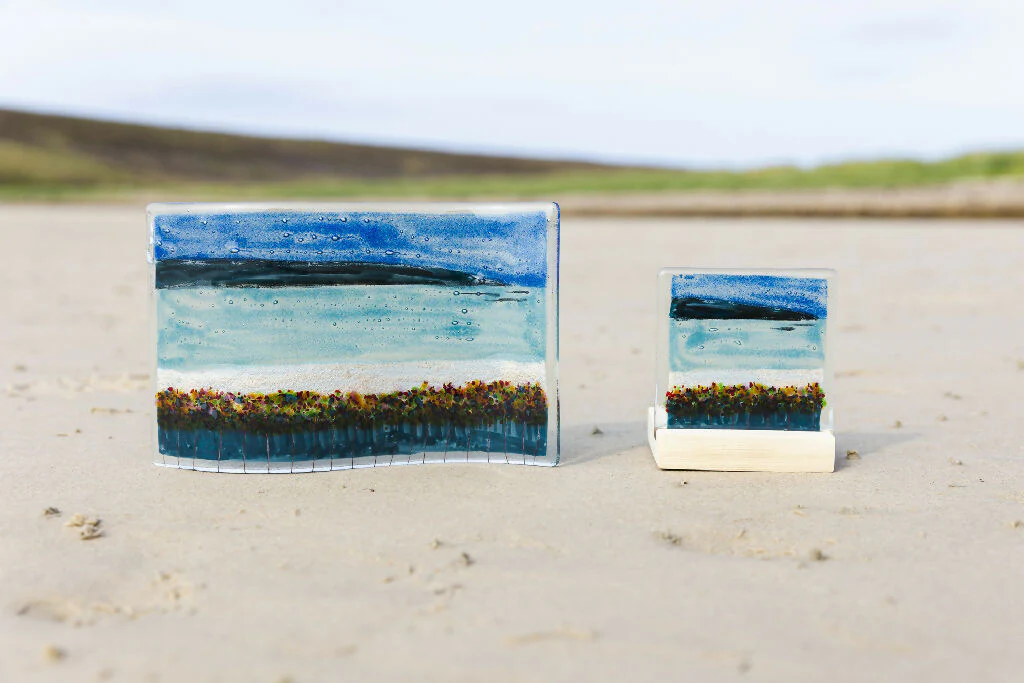 Orkney Fused Glass Tea Light Holder - Image 7