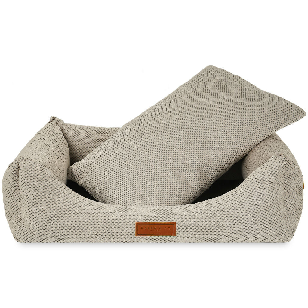Orthopaedic Memory Foam Dog Bed With Removable Covers | Beige - Image 4