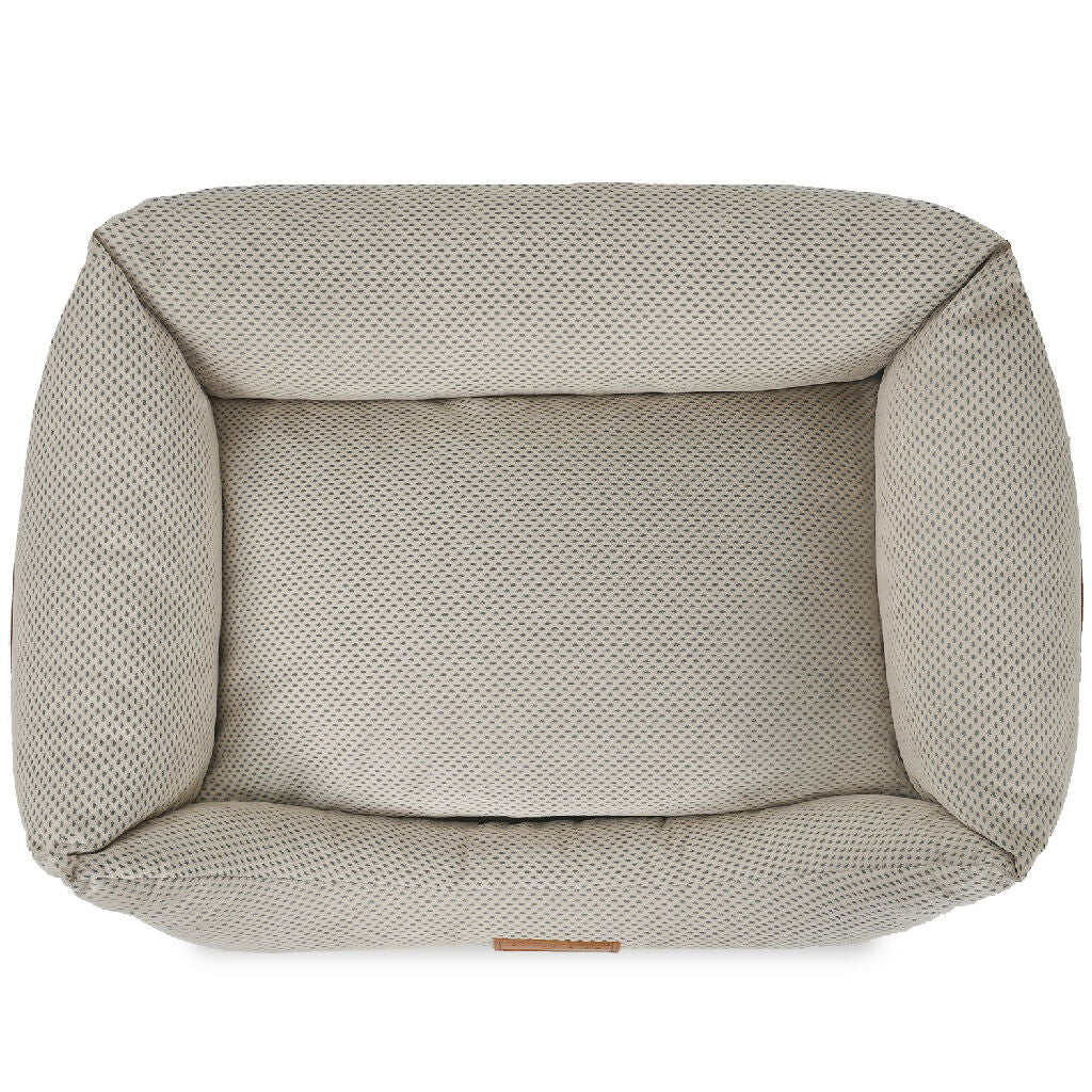 Orthopaedic Memory Foam Dog Bed With Removable Covers | Beige - Image 6