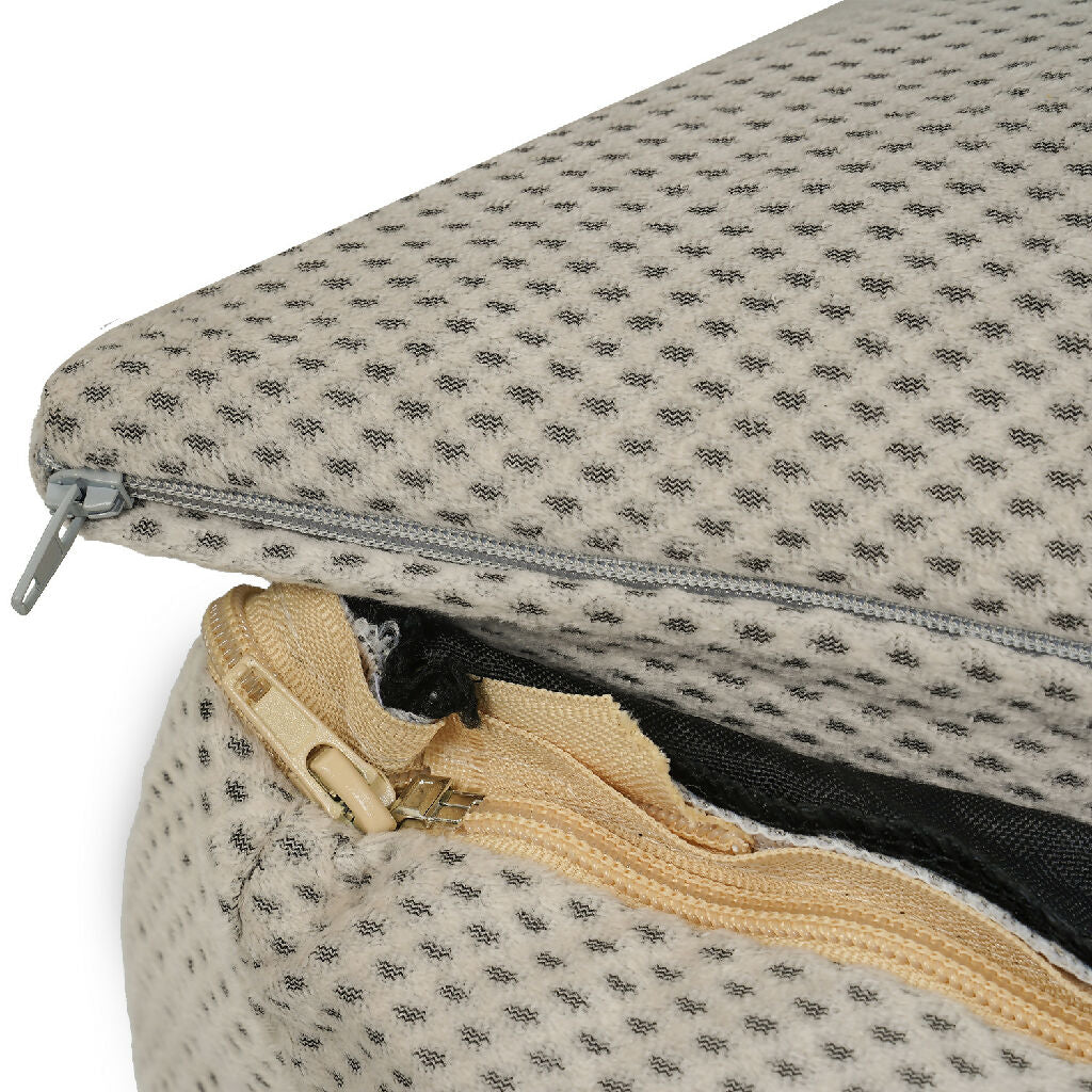 Orthopaedic Memory Foam Dog Bed With Removable Covers | Beige - Image 8