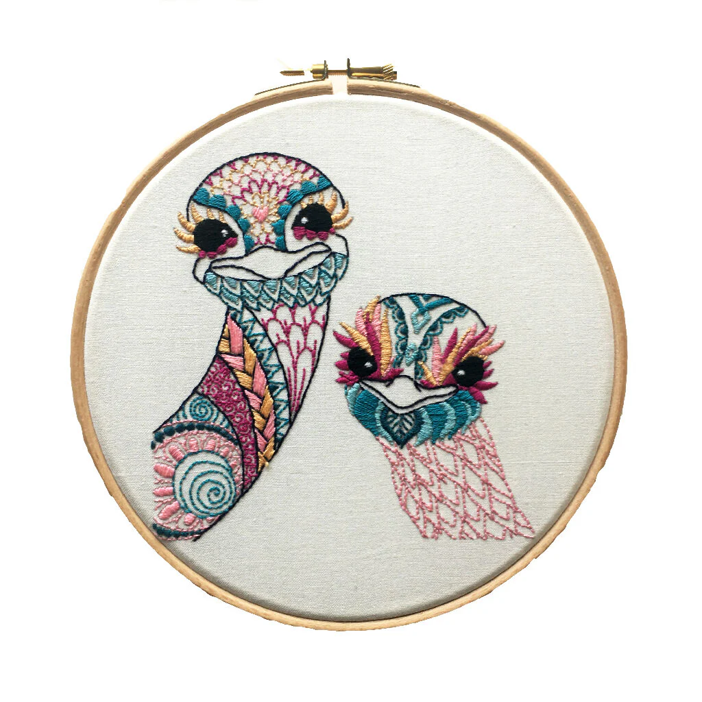 Ostrich Embroidery Kit - Image 2