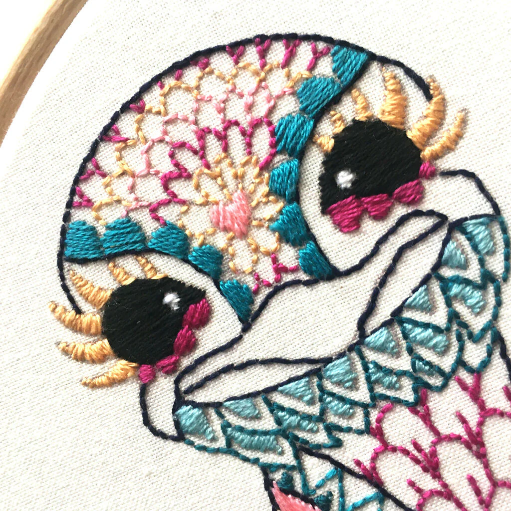 Ostrich Embroidery Kit - Image 3
