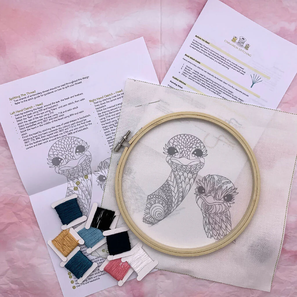 Ostrich Embroidery Kit - Image 8