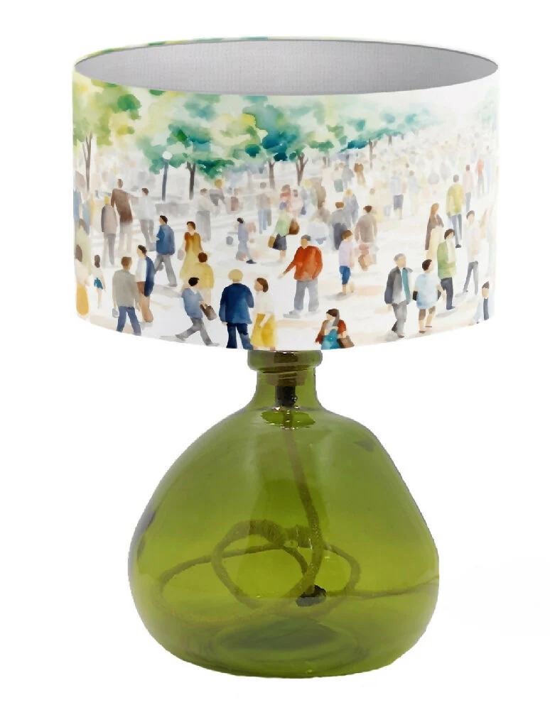 Out Walking Colourful Print Lampshade - Image 5
