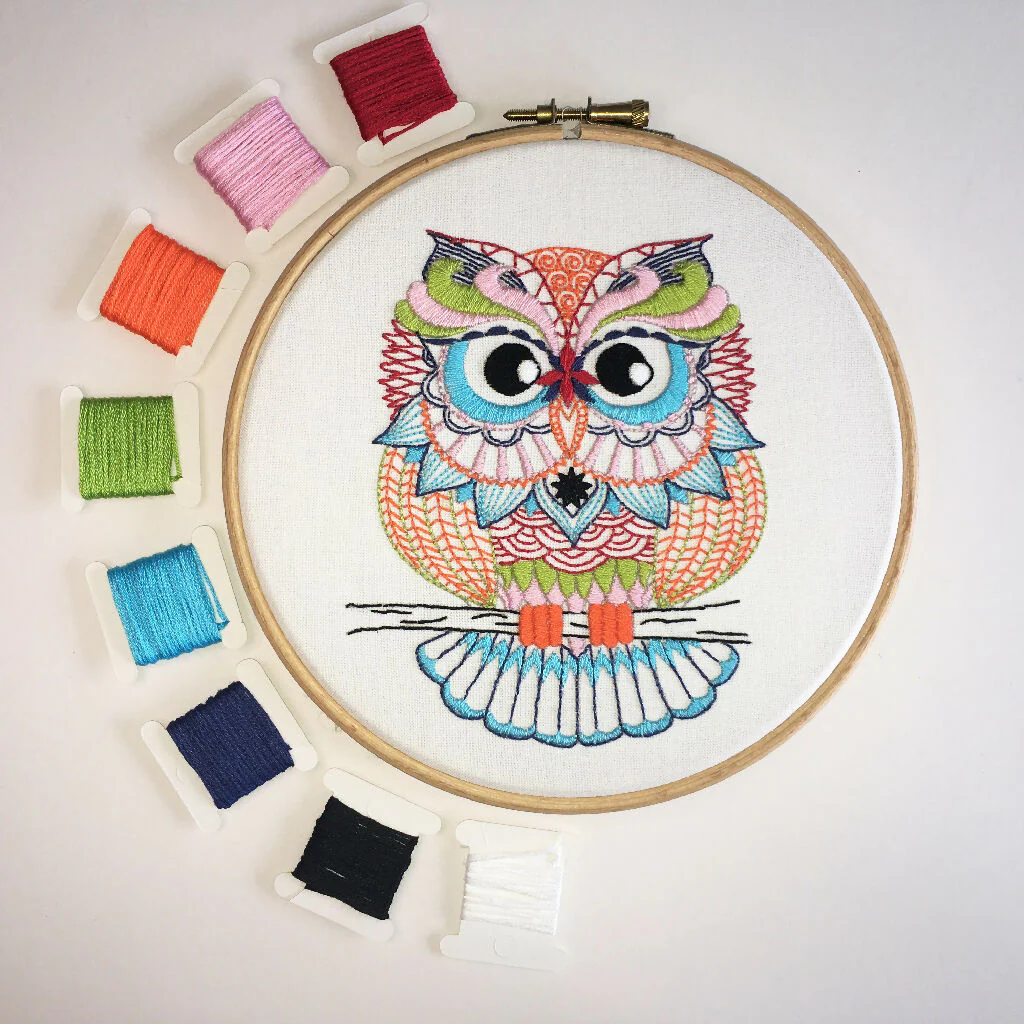Owl Embroidery Kit - Image 2