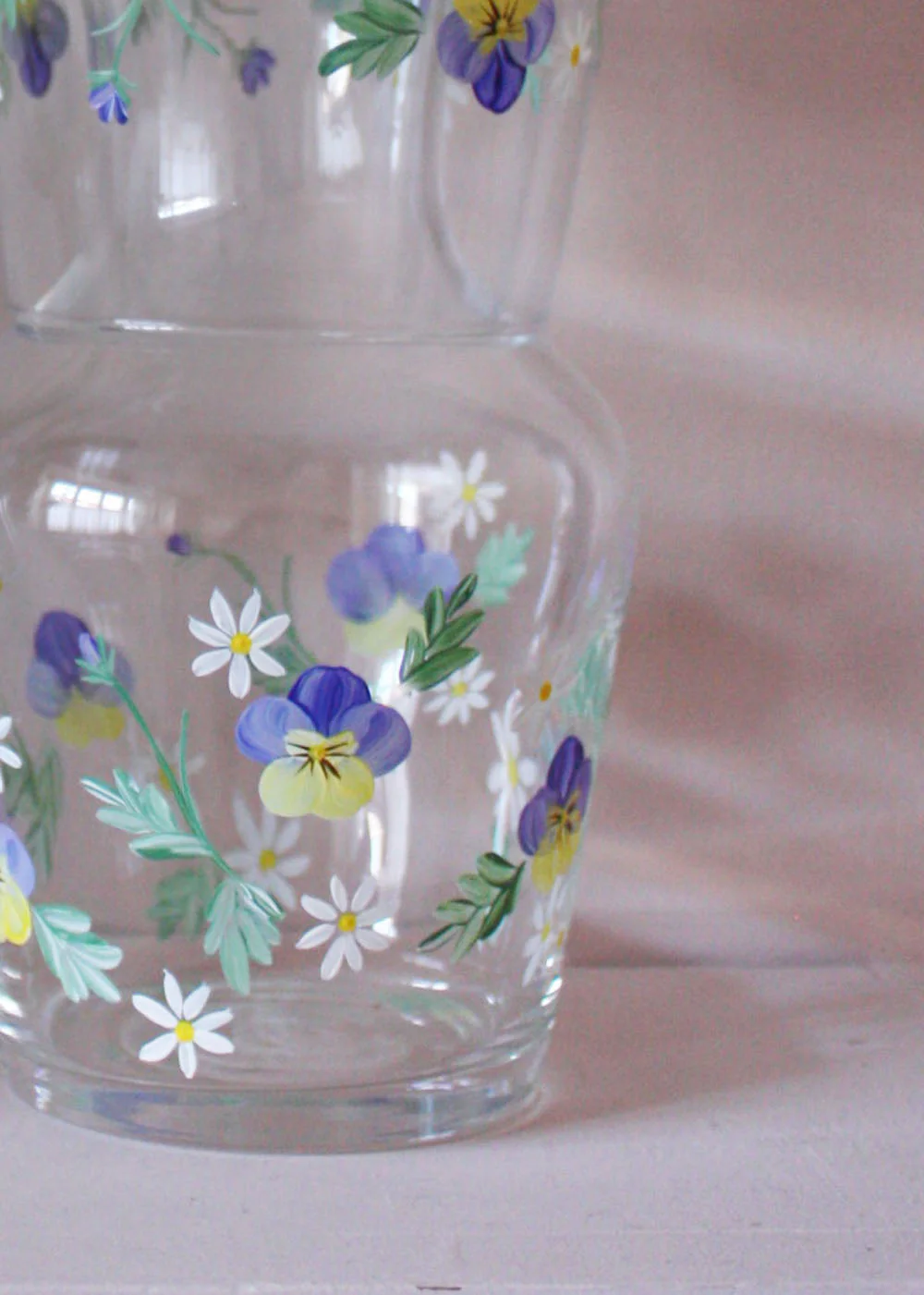 Pansy carafe & glass set - Image 2