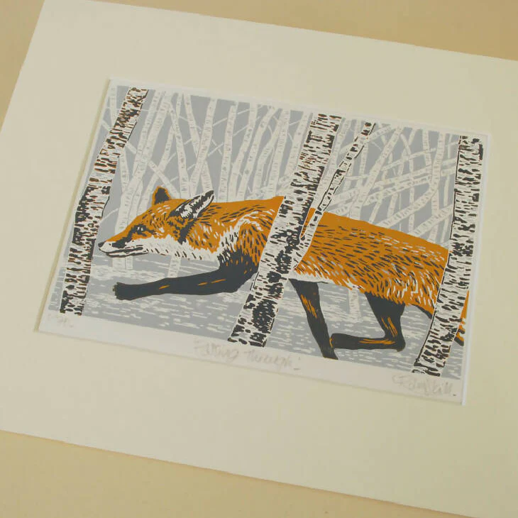 Passing Through - Limited Edition - Original Linocut Print - Image 2