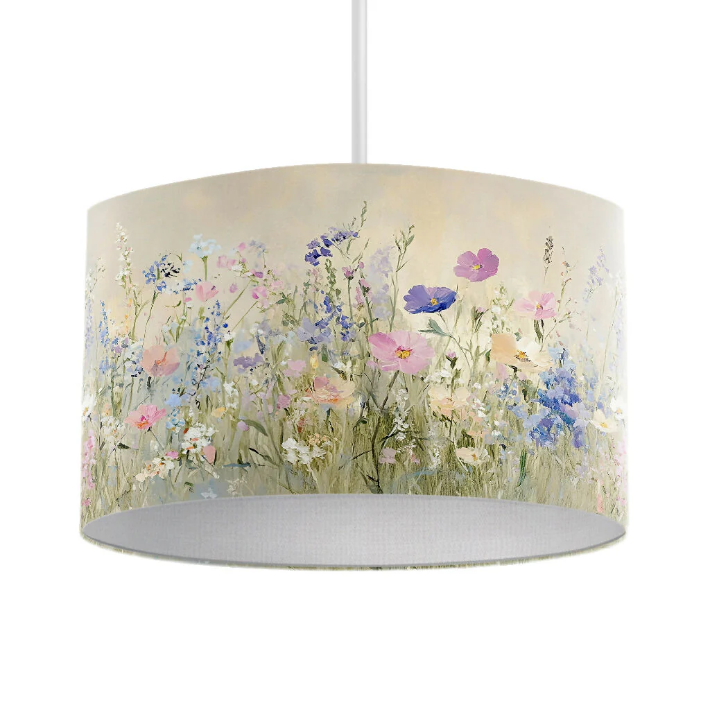 Pastel Wildflower Floral Lampshade - Image 2