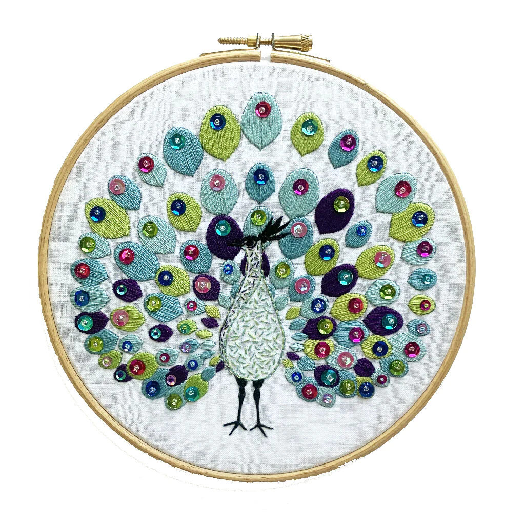 Peacock Embroidery Kit - Image 2