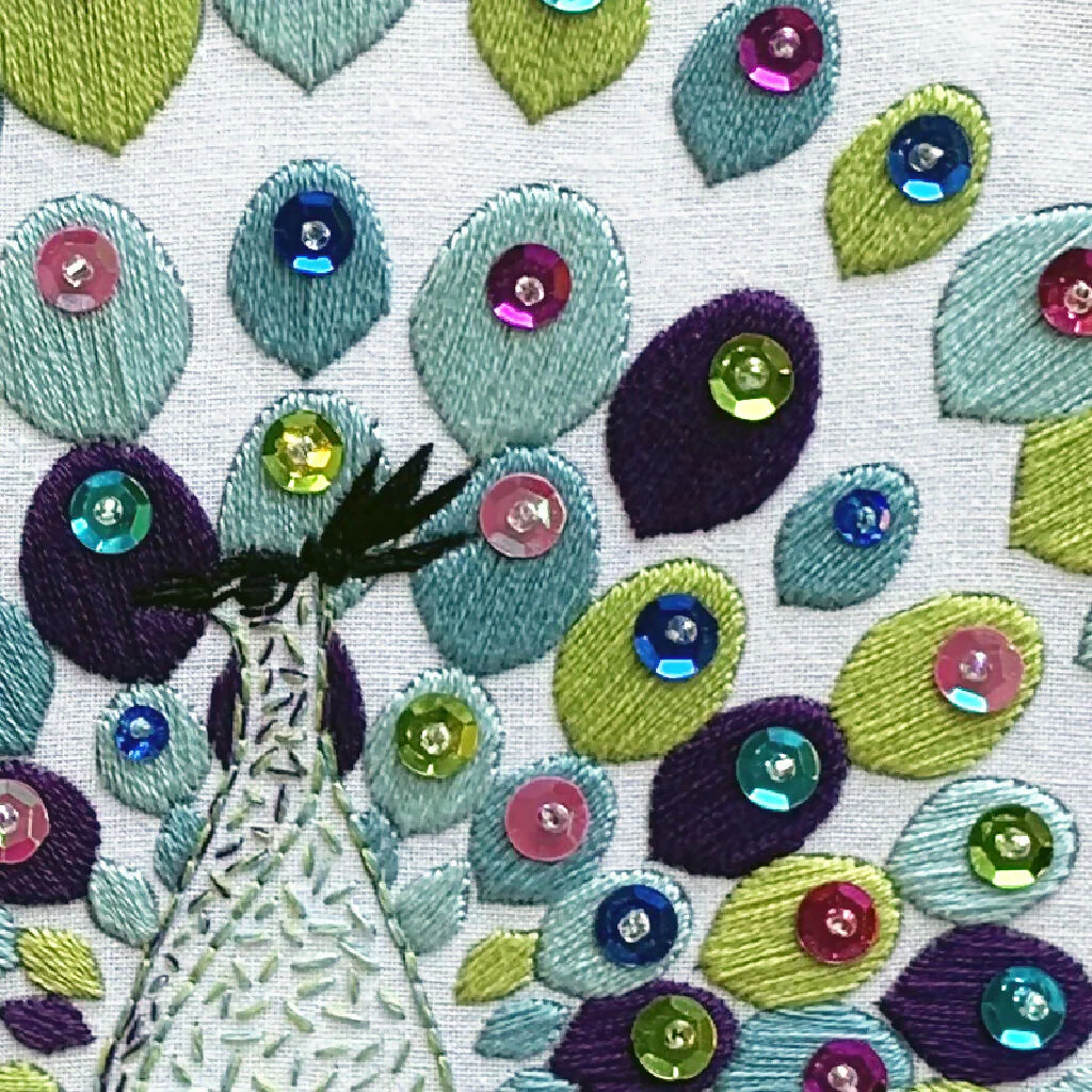 Peacock Embroidery Kit - Image 3