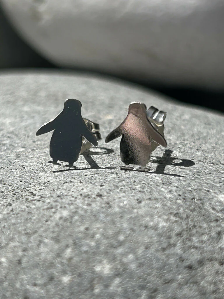 Penguins Silver Earrings - Image 2