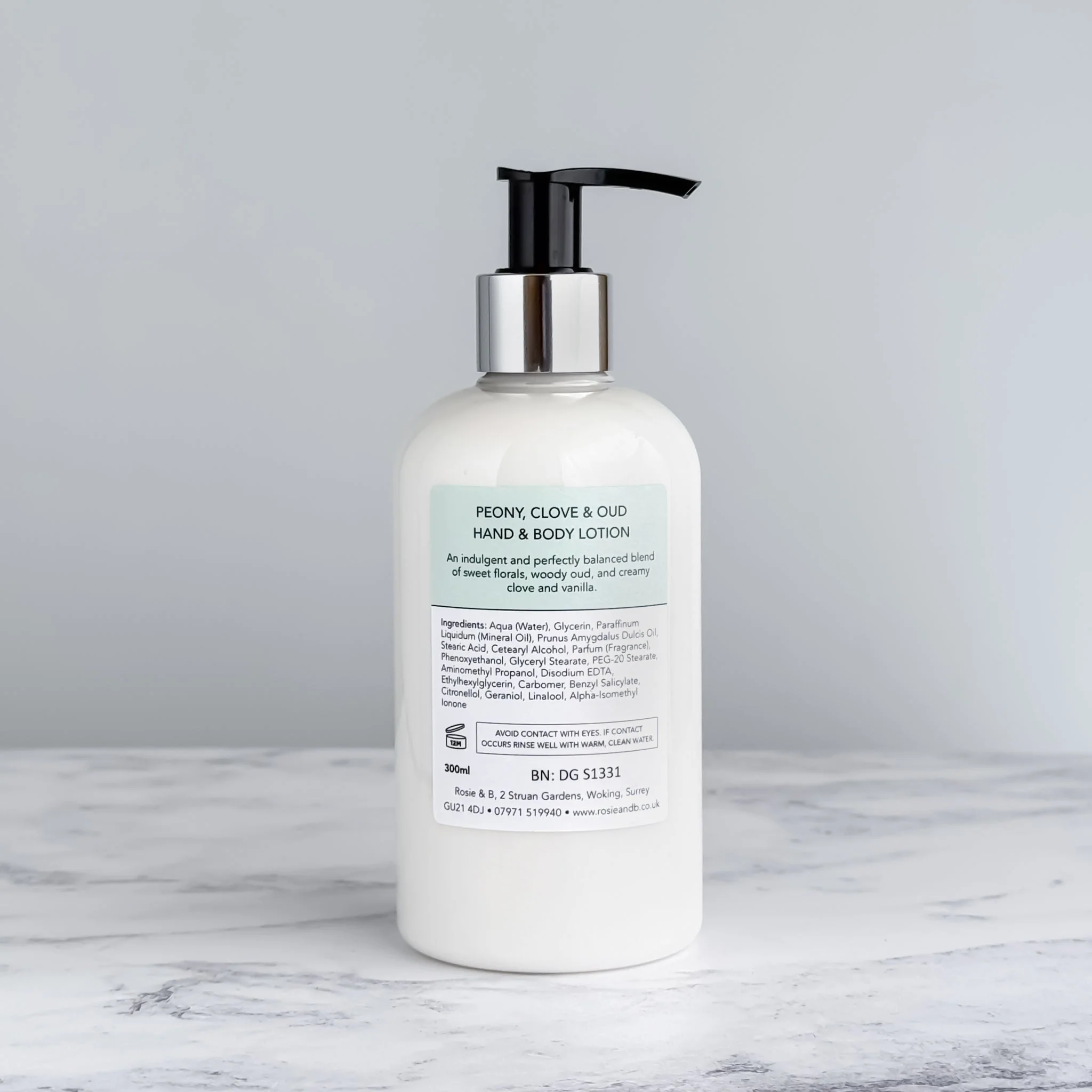 Peony, Clove & Oud Hand & Body Lotion - Image 3