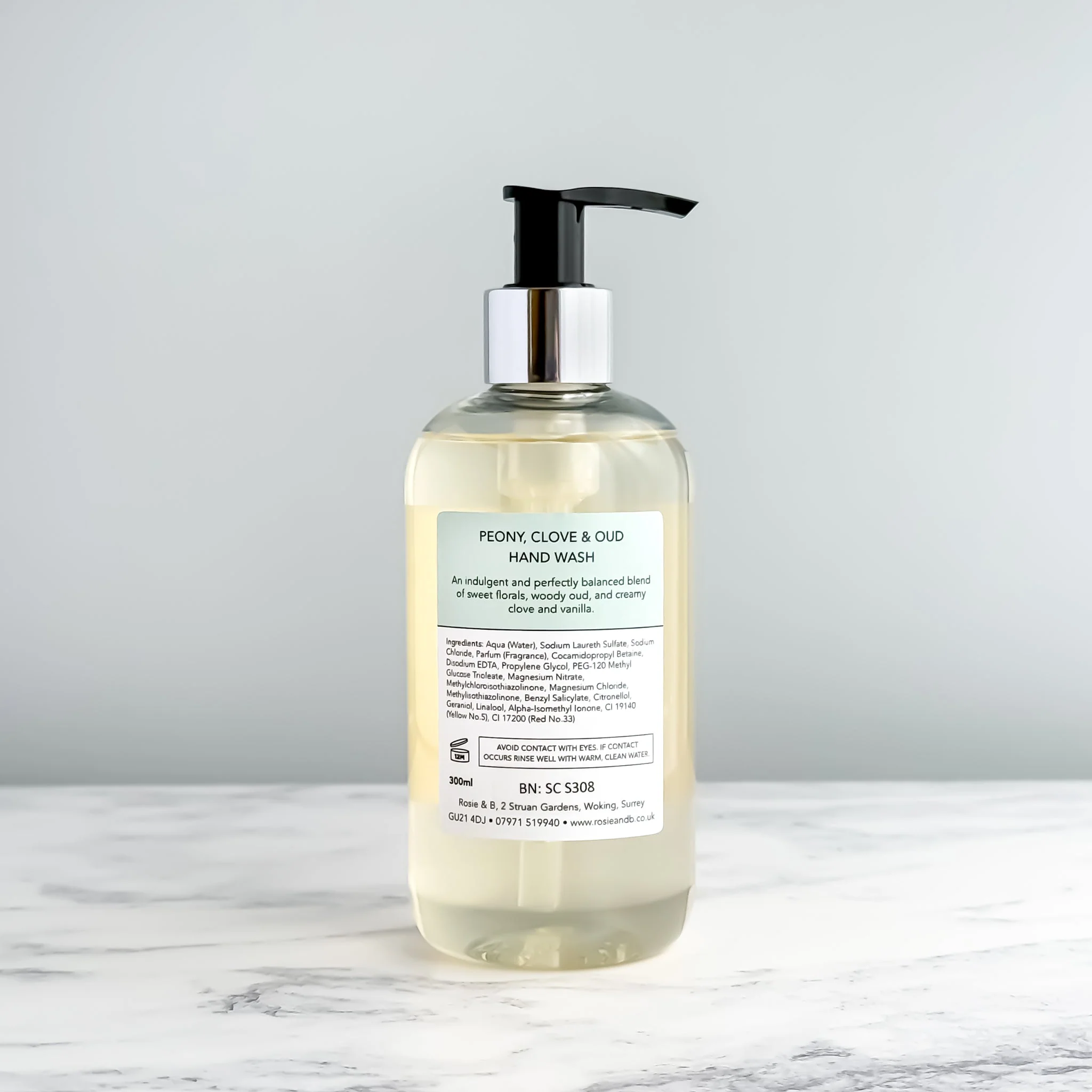 Peony, Clove & Oud Hand Wash - Image 3