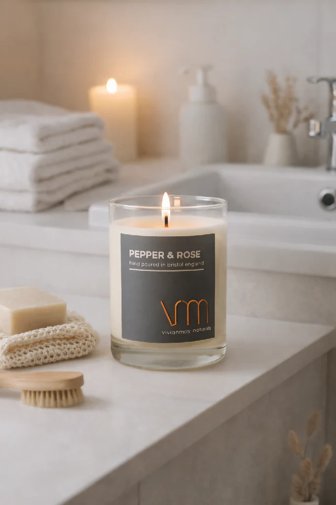 Pepper & Rose Soy Candle - Image 2