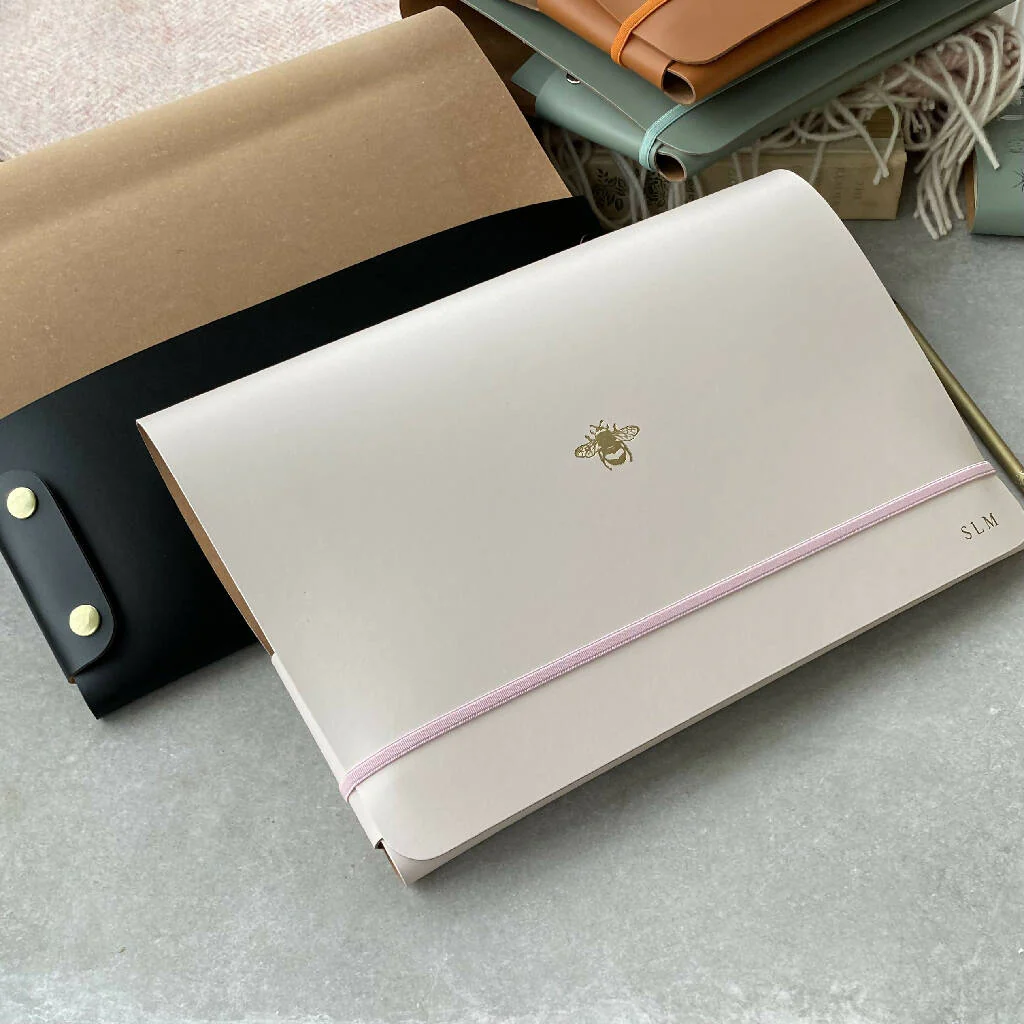 Personalised A4 Portfolio with Bee Motif - Image 2
