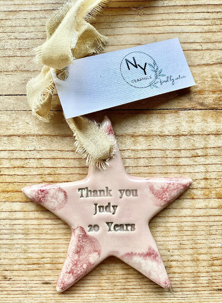 Personalised Ceramic Hanging Star - Image 7