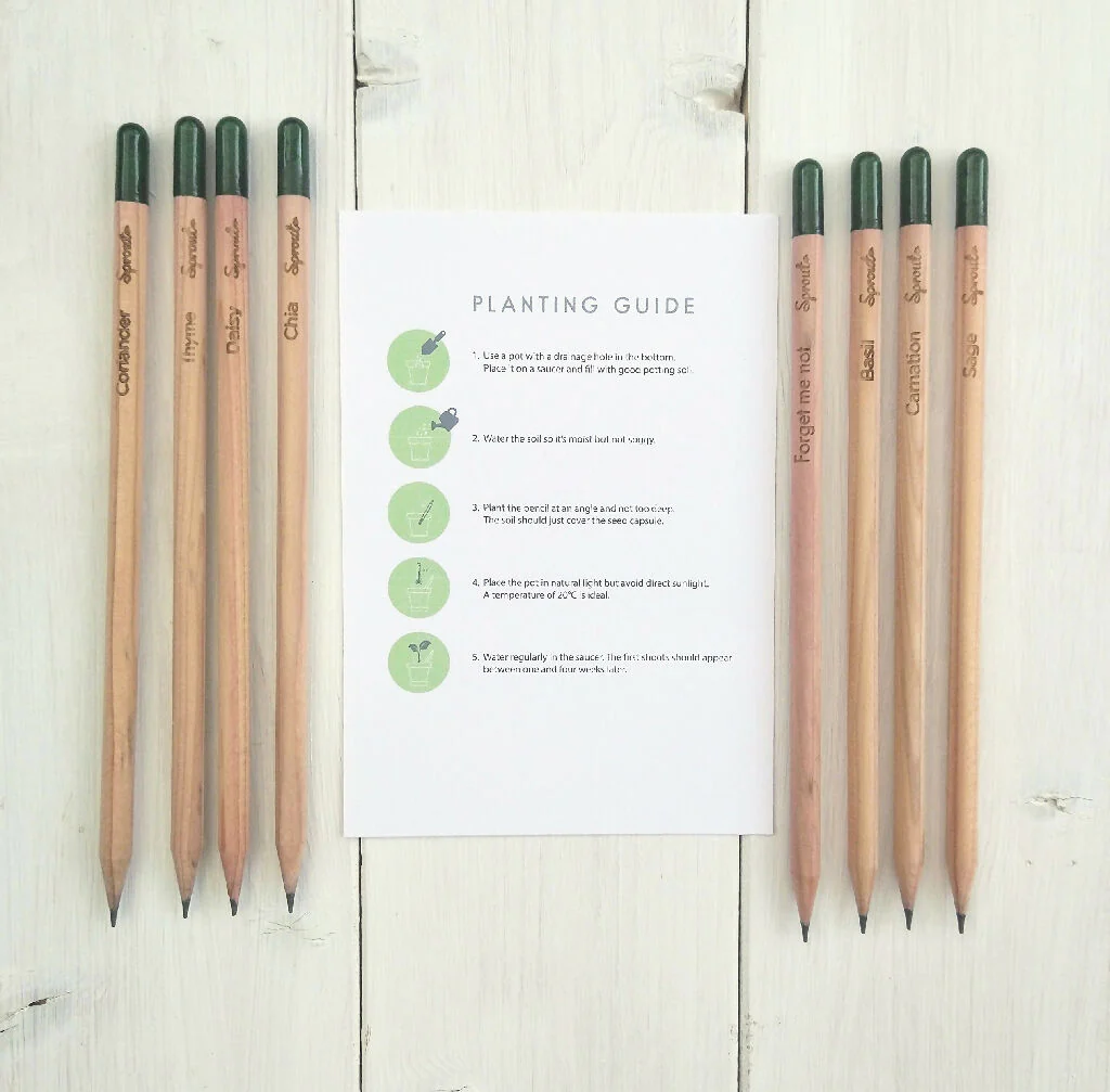 Personalised Floral Teacher Notebook And Sprout Pencil - Image 6