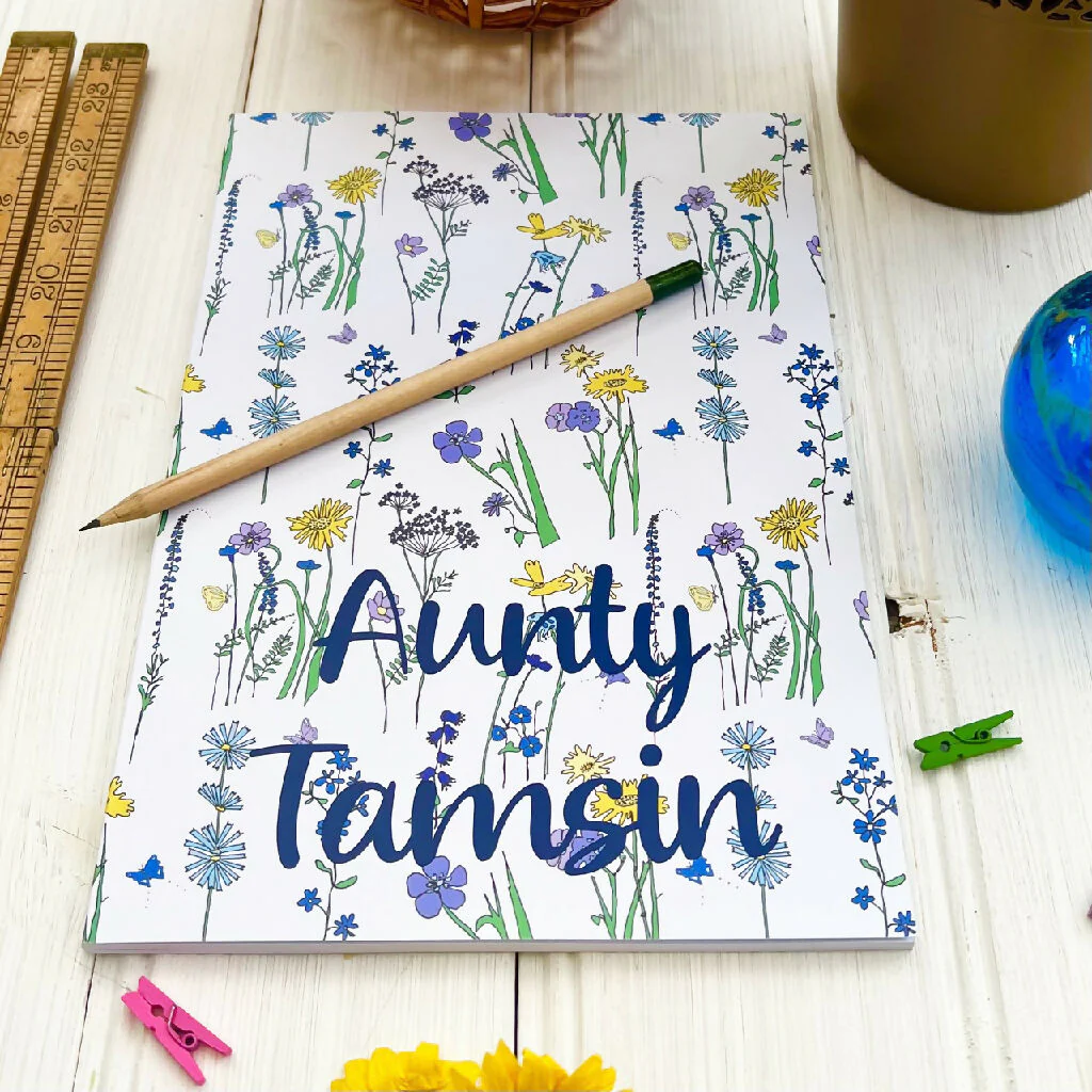 Personalised Journal Drawing Books - Floral Designs - Image 4