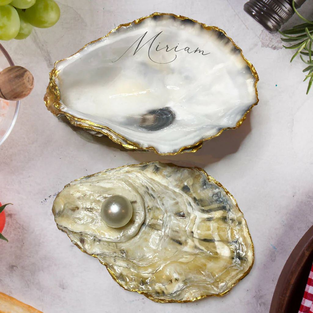 Personalised Oyster Shell Trinket Dish - Image 3
