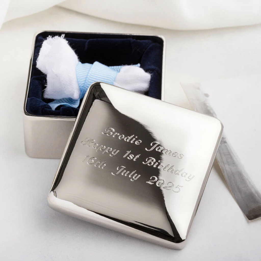 Personalised Square Trinket Box