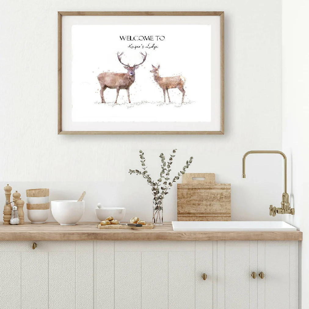 Personalised Stag & Doe Print - Image 2