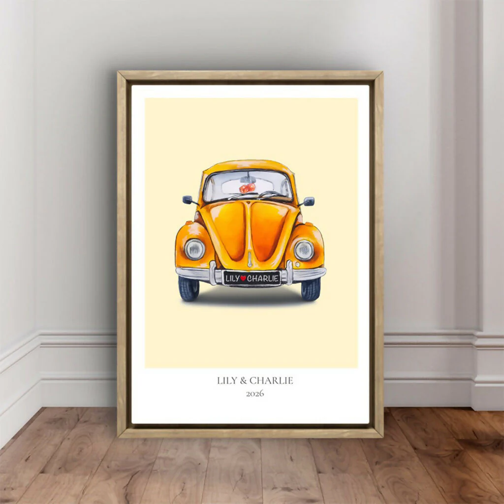 Personalised Anniversary Print – LOVE BUG - Image 2