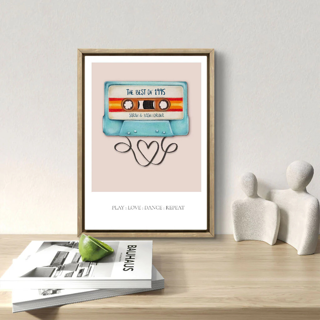 Personalised Anniversary Print – Mix Tape