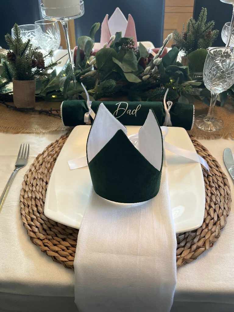 Personalised Velvet Christmas Crackers: Eco-Friendly Reusable Fabric - 9 colour options - Image 6