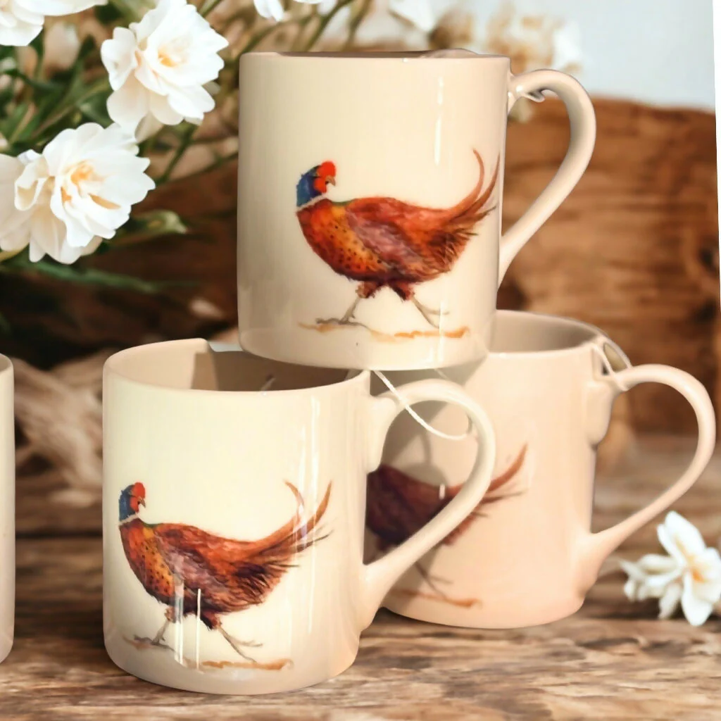Pheasant Bone China Mug - Country Collection - Image 3