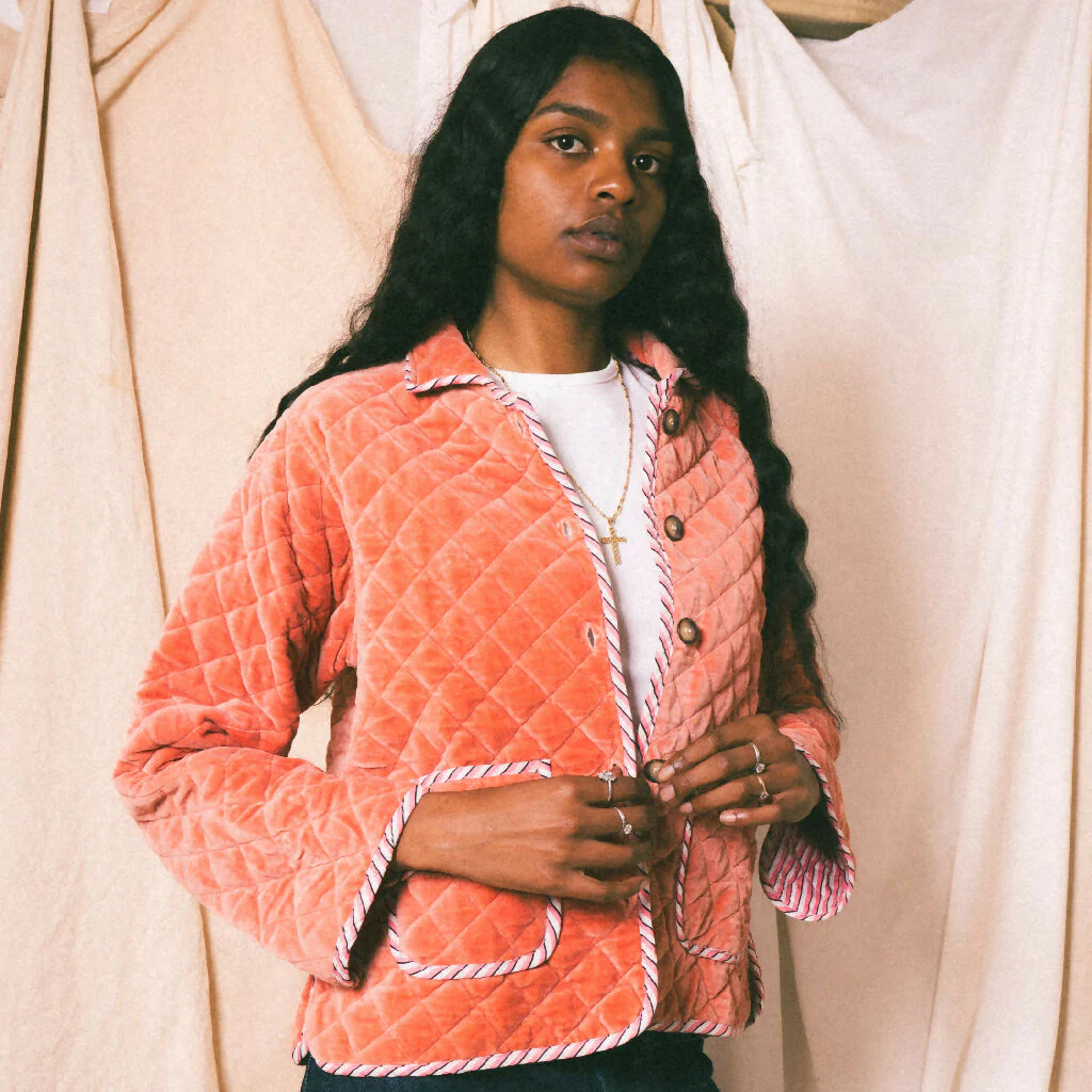 Pink Burford Velvet Jacket