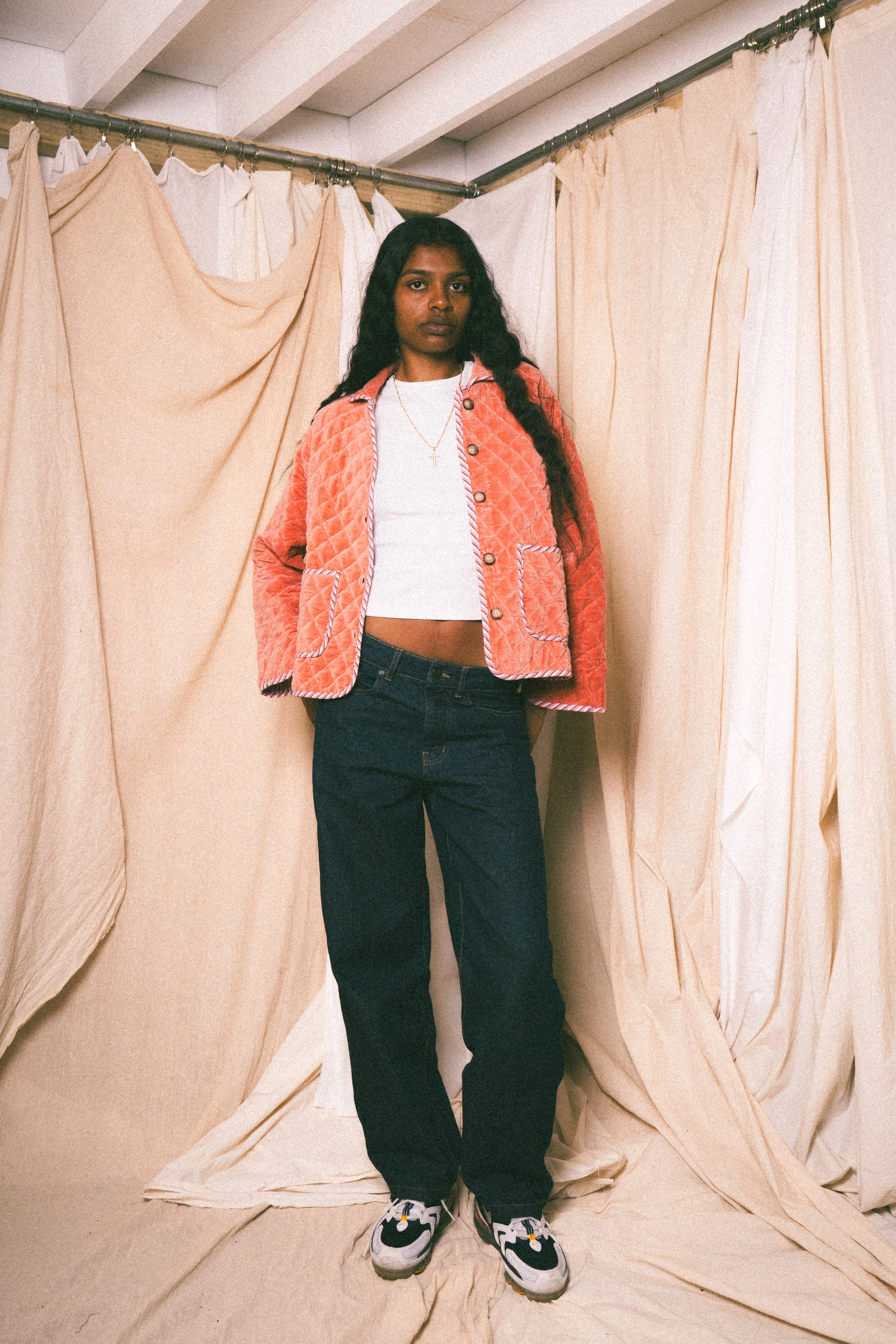 Pink Burford Velvet Jacket - Image 5