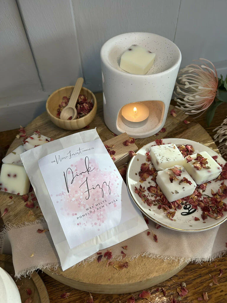 Pink Fizz Botanical Wax Melts, Valentines Day Wax Melts - Image 4