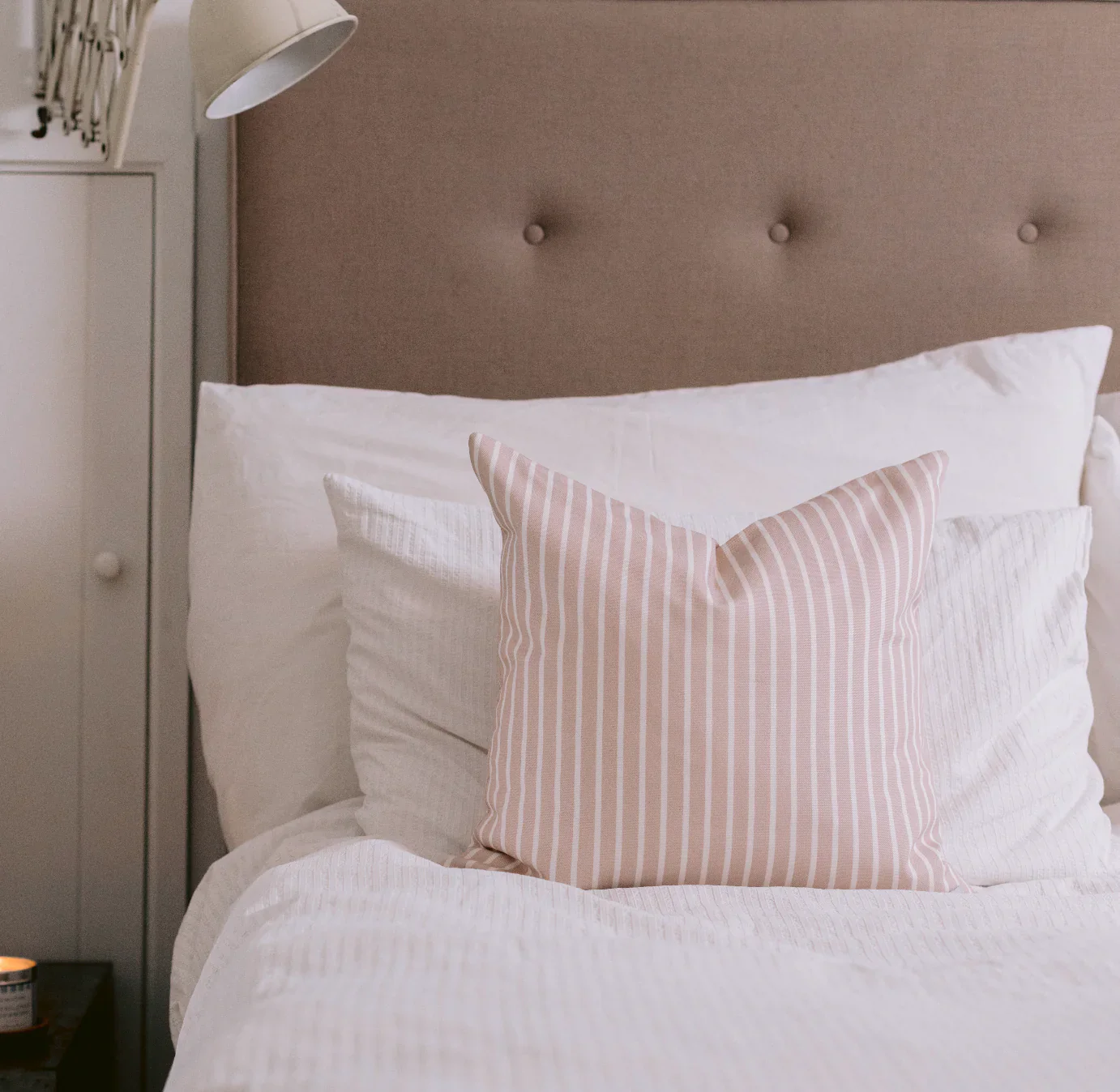 Pink Stripe Cushion