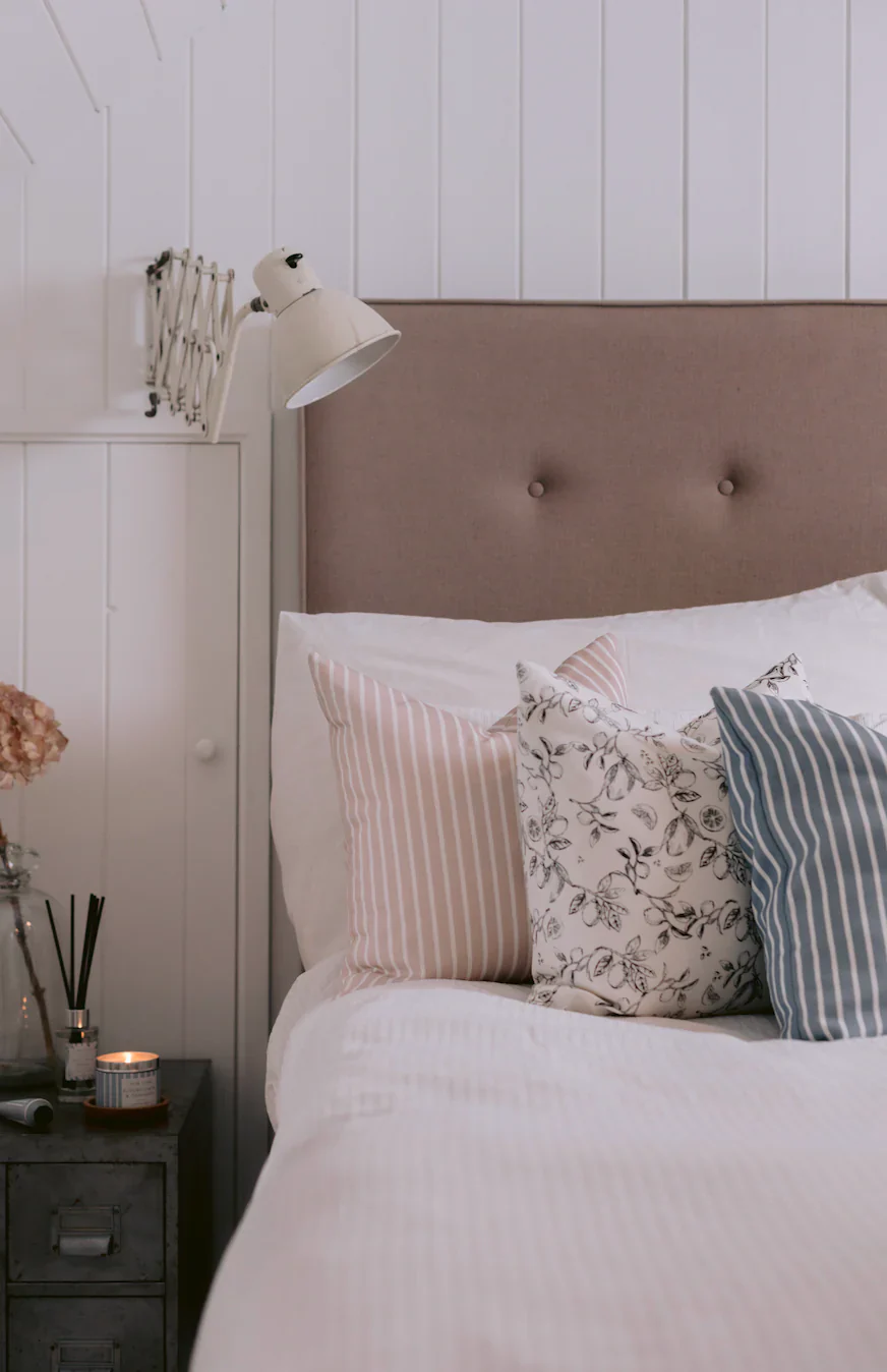 Pink Stripe Cushion - Image 2