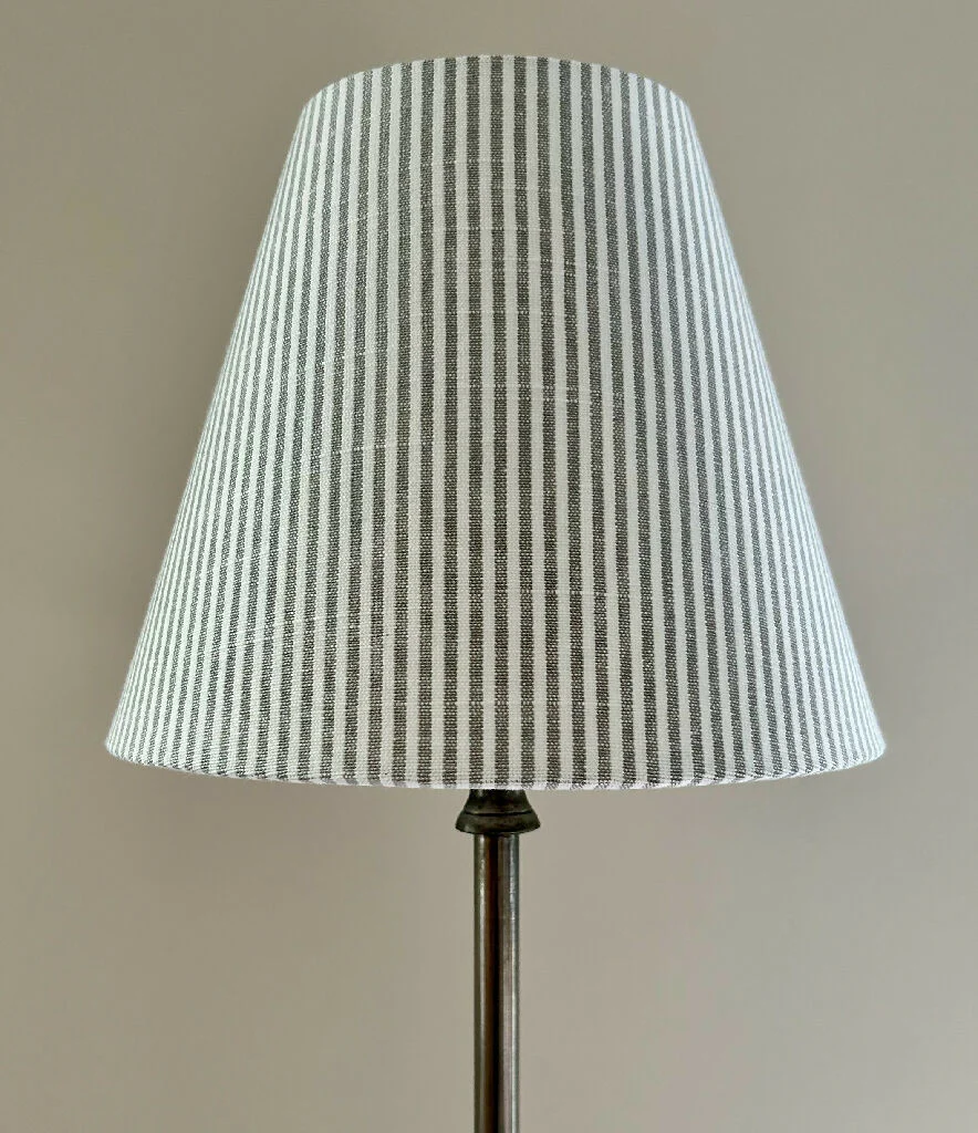 'Pinstripes Grey' Lampshade - Image 3