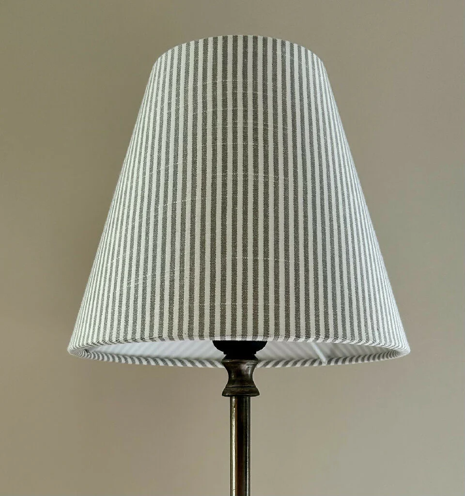 'Pinstripes Grey' Lampshade - Image 5