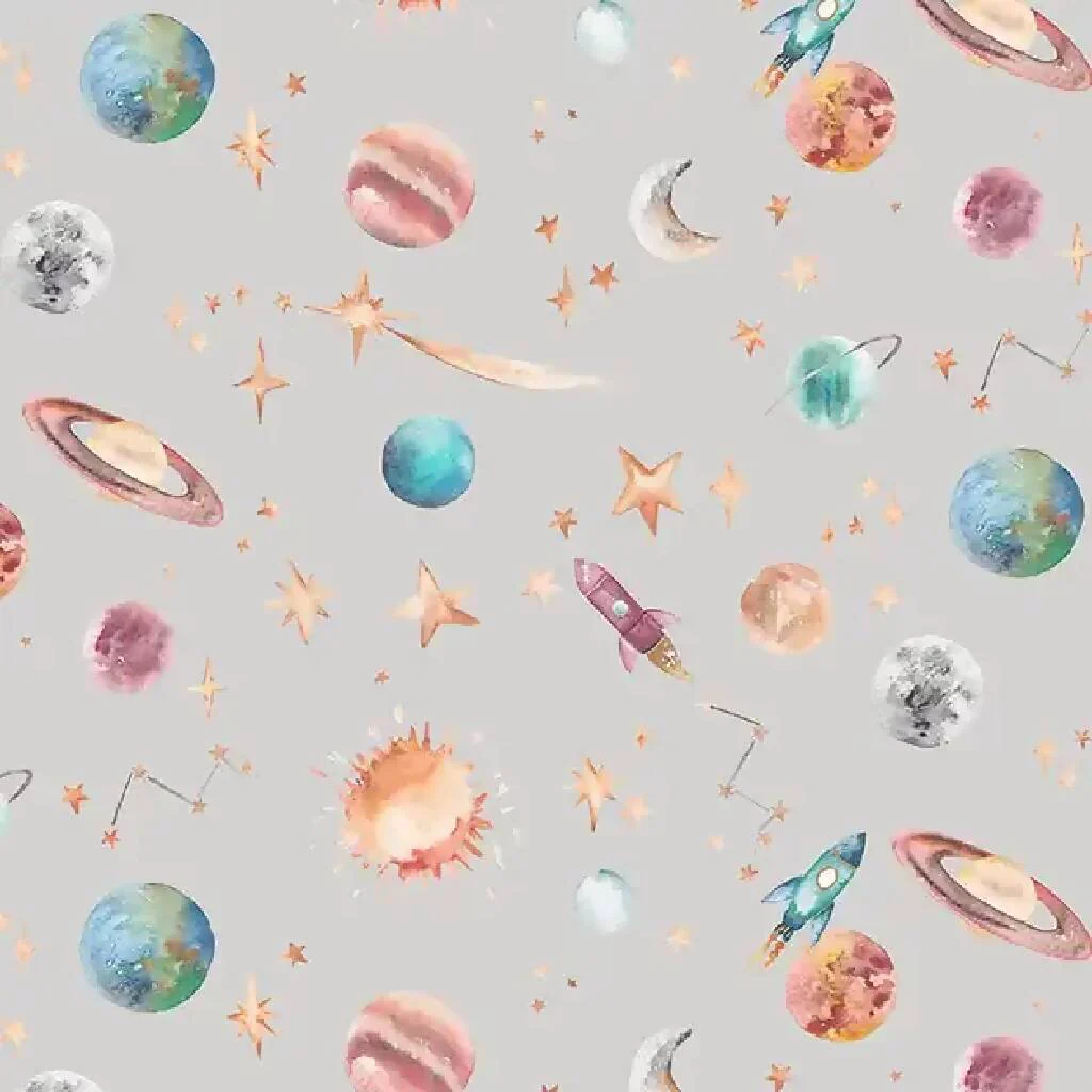 Planets Solar System Children's Wallpaper - Image 2