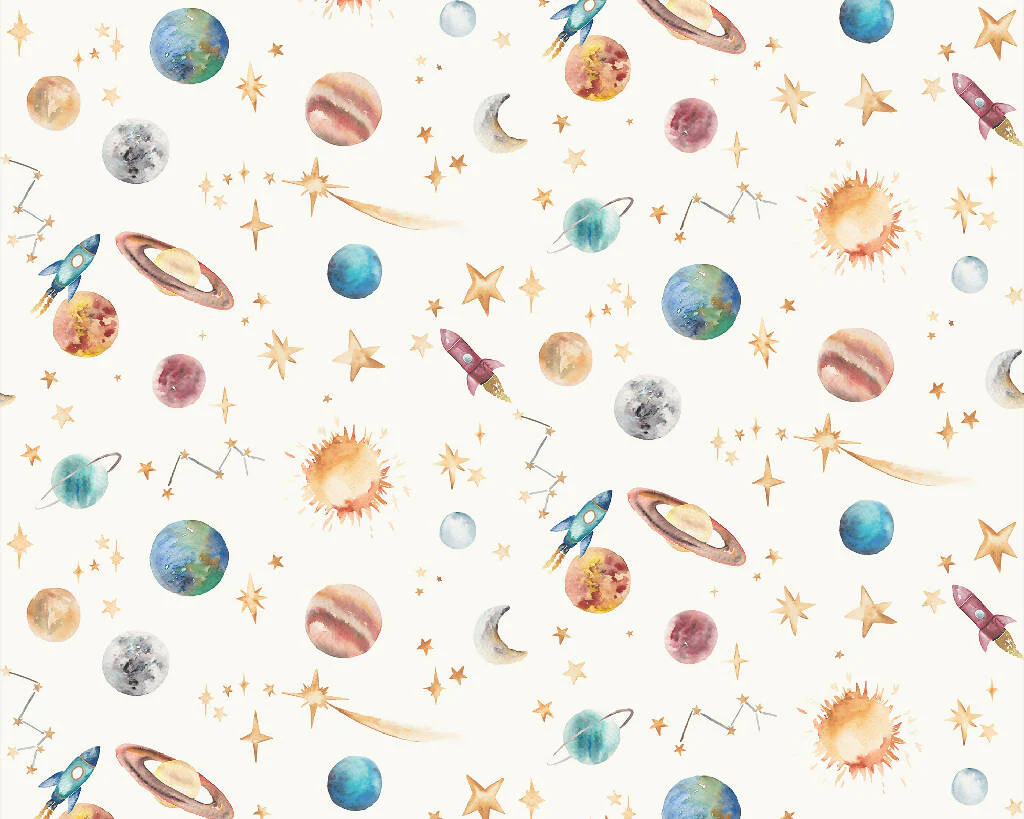 Planets Solar System Children's Wallpaper - Image 4