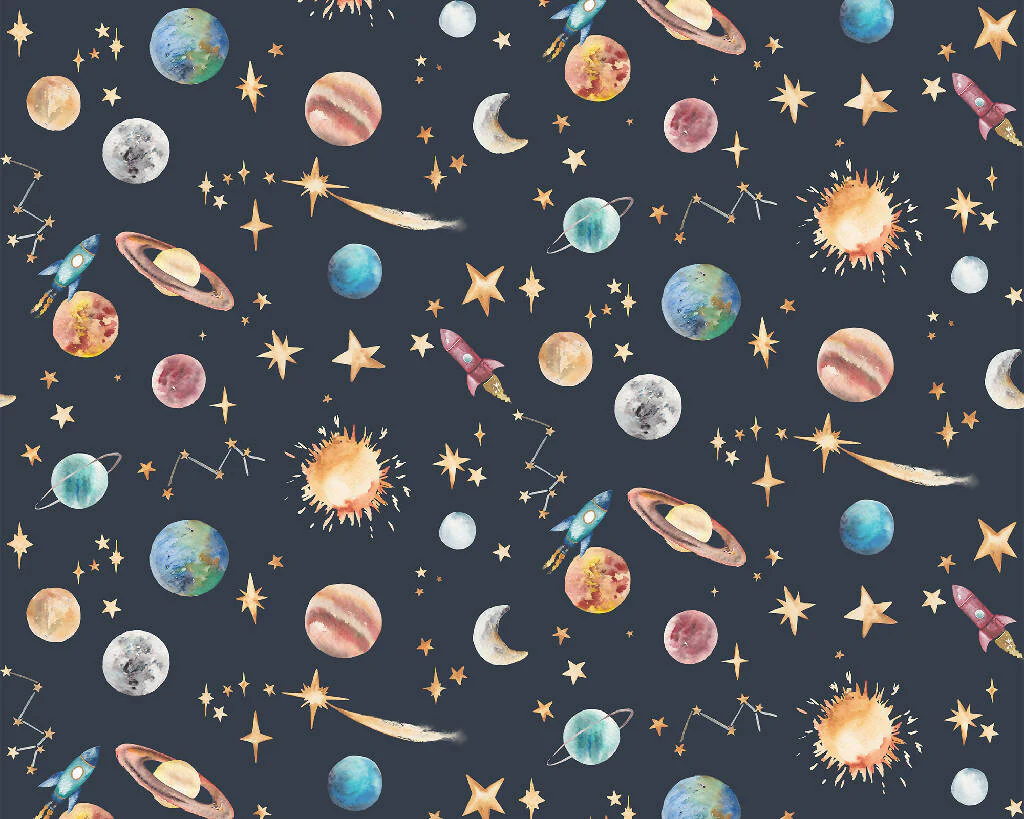 Planets Solar System Children's Wallpaper - Image 5