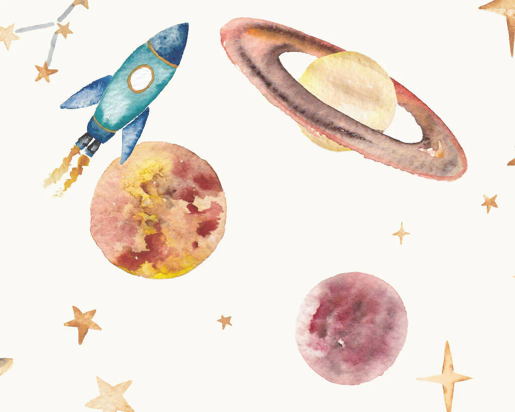 Planets Solar System Children's Wallpaper - Image 6
