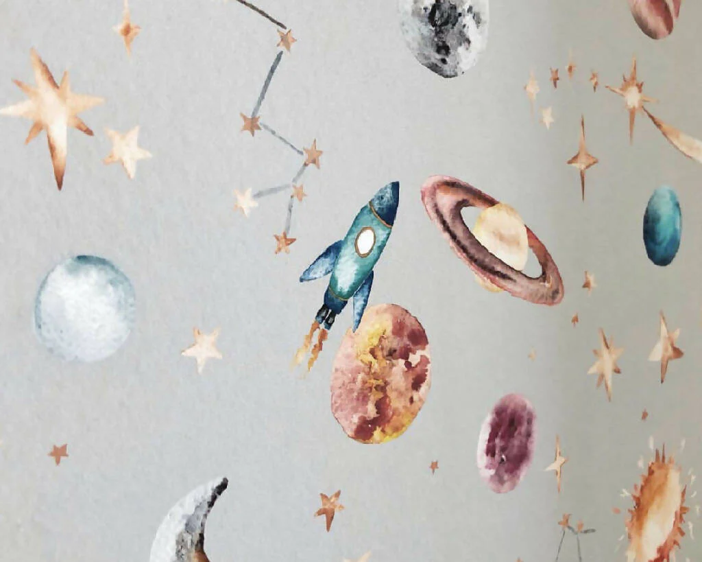 Planets Solar System Children's Wallpaper - Image 7