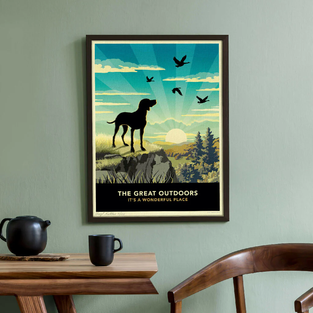 POINTER OR VISZLA 'THE GREAT OUTDOORS’ LIMITED EDITION ART PRINT - Image 2