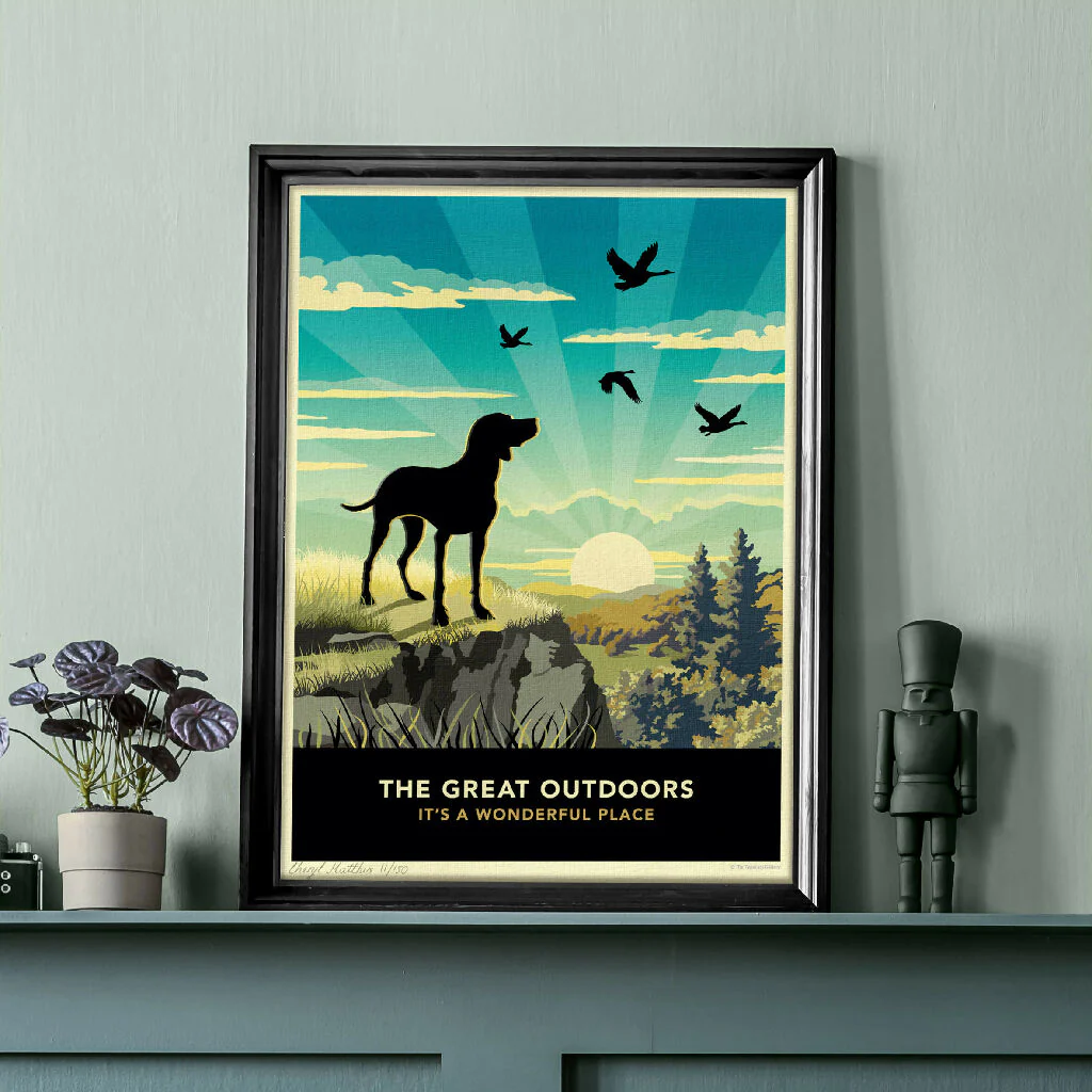 POINTER OR VISZLA 'THE GREAT OUTDOORS’ LIMITED EDITION ART PRINT - Image 3